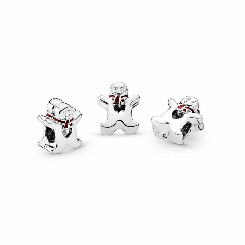 Pandora Australia Sweet Gingerbread Man Charm - Sterling Silver | STYORI296